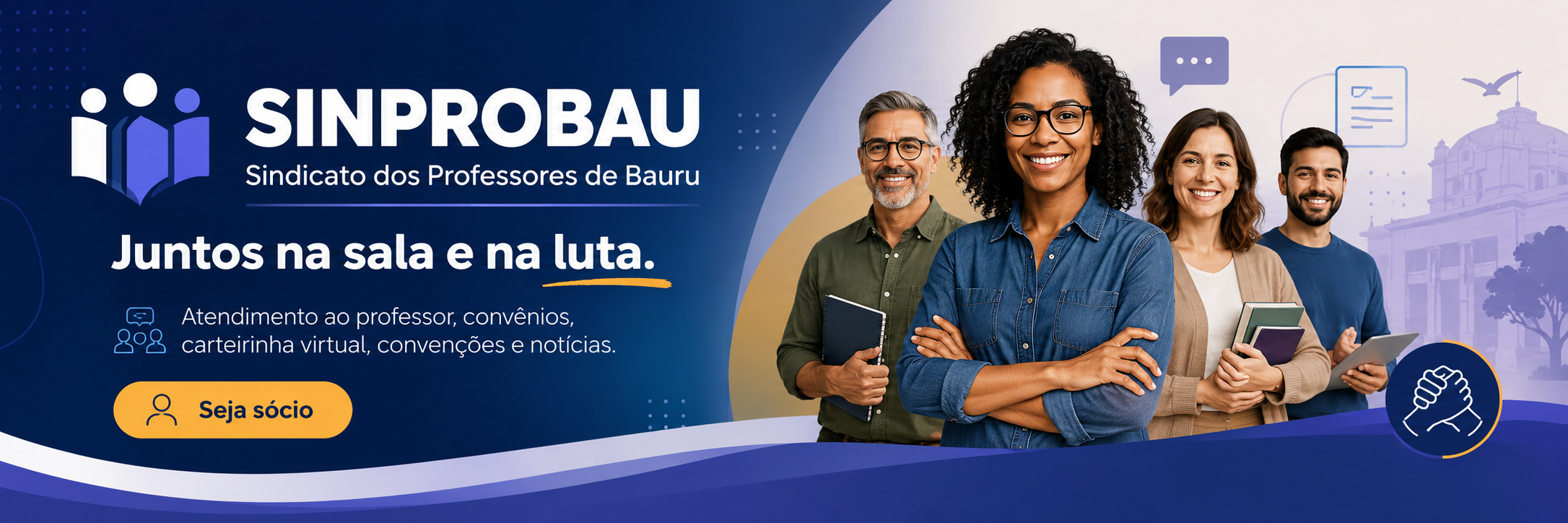 JUNTOS NA SALA E NA LUTA