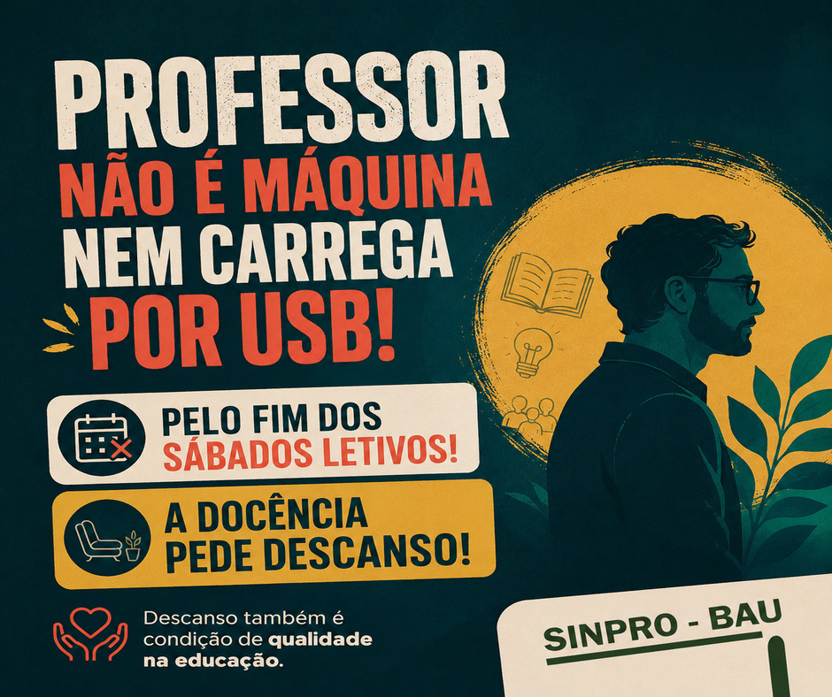 Professor não é máquina — e descanso também faz parte da qualidade da educação