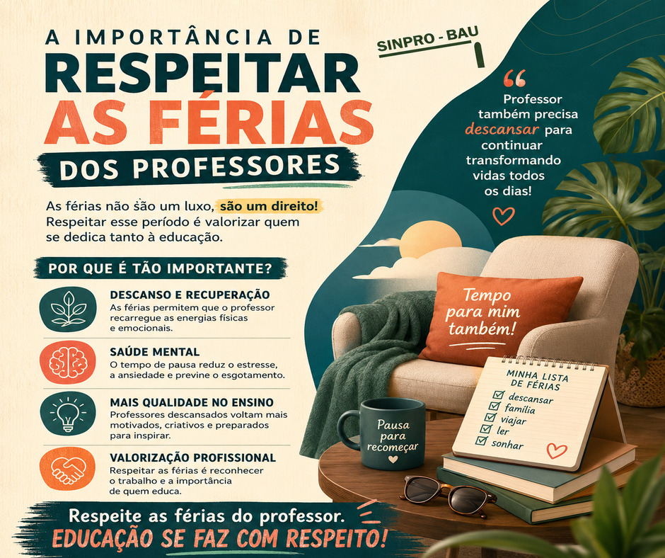 Férias também ensinam: respeito ao professor