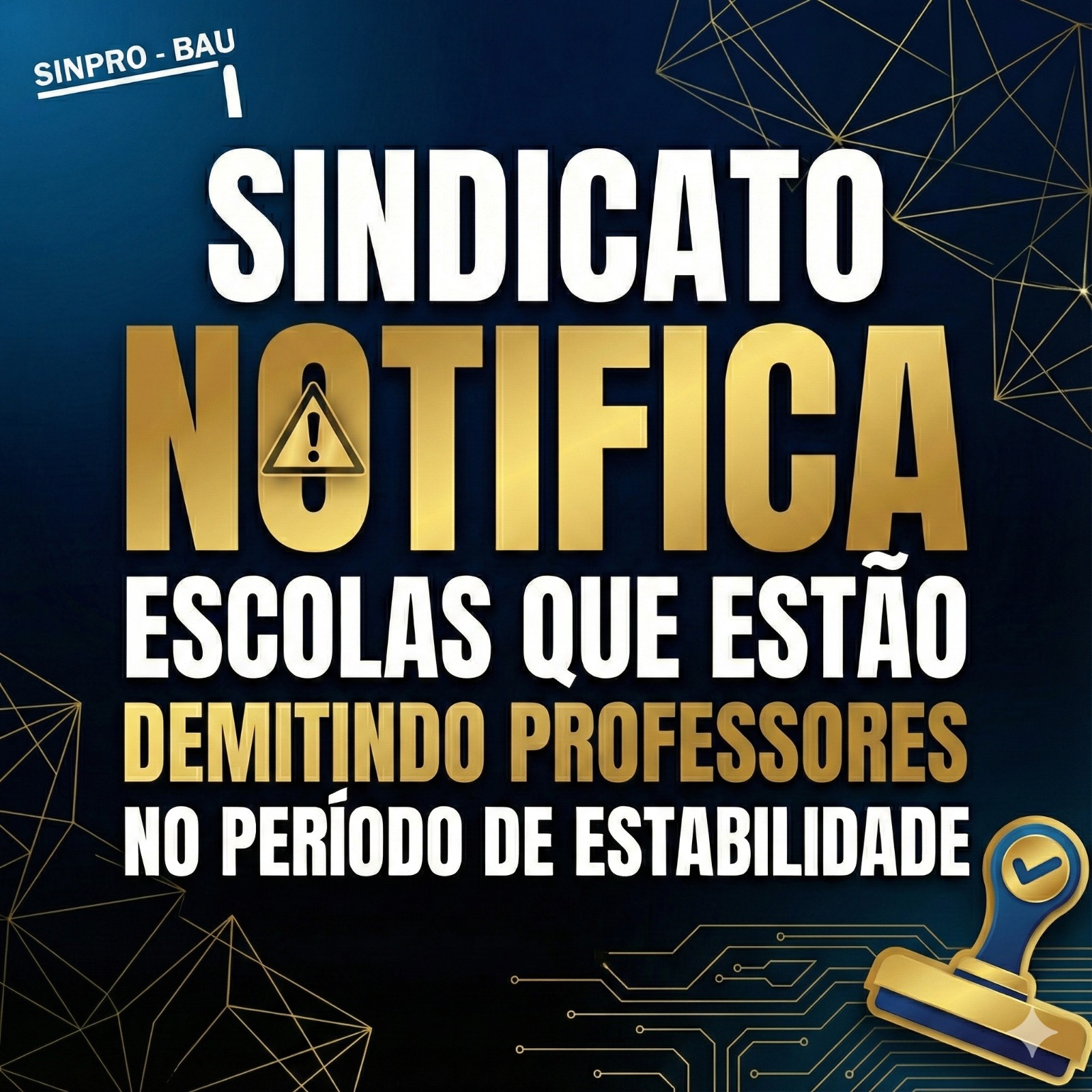 Estabilidade de emprego para professores